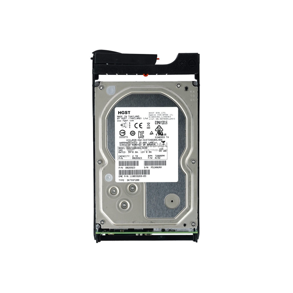 005032930 EMC HDD 2TB 7.2K SAS 6G 3.5" LFF HOT-SWAP FOR EMC DATADOMAIN